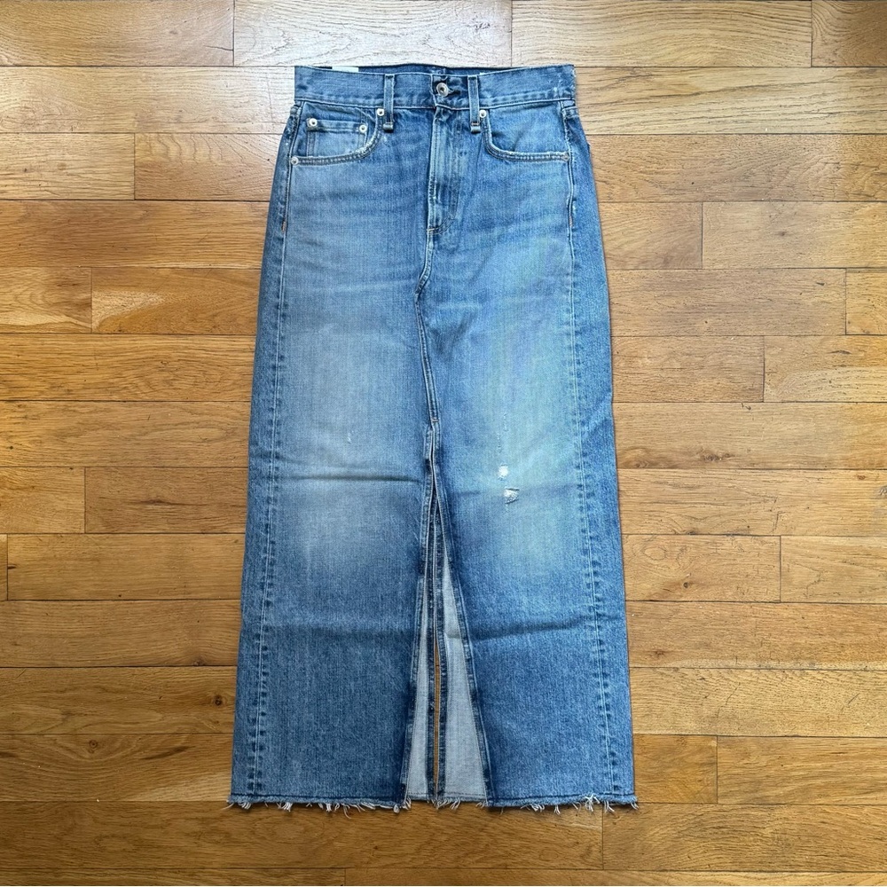 Rag & Bone denim midi skirt (size: 23)